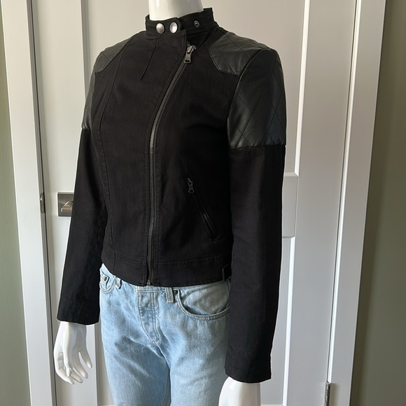 Ralph Lauren Denim & Leather Moto Jacket - Picture 4 of 17